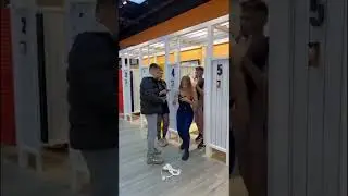 American hot girl s@x prank in public toilet