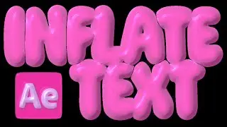 Quick Inflated Text In After Effects. NO 3D - NO PLUGINS