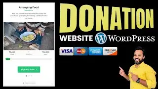 Donation Website in WordPress | Collection Donations on WordPress with 💳 Credit/Debit Cards