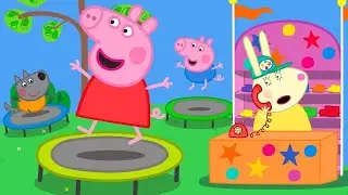 Peppa Pig Bounces High on a Trampoline Adventure 🐷 ⬆️ Adventures With Peppa Pig