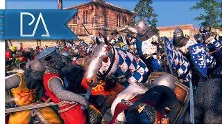 BRUTAL 15K TROOP SIEGE BATTLE - Medieval Kingdoms Total War 1212AD Gameplay