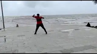 largest hula hoop spun|Big hula hoop spun|Richa Bhatia