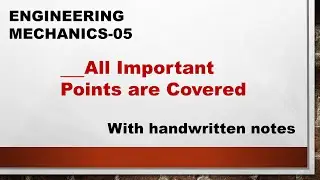 Mechanics Lecture 05 | Lamis theorem | Types of BEAM | Civil Engineering | diploma