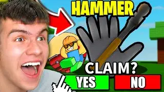 How to get the HAMMER GLOVE & TOOLBOX BADGE in SLAP BATTLES (Roblox) *SHOWCASE*