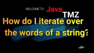 How do I iterate over the words of a string  ? 