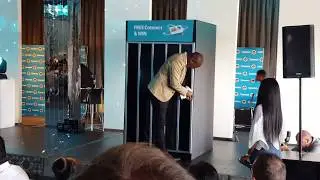 Hologram in Jail Cell Cage! We built a hologram display in a jail cell!!!
