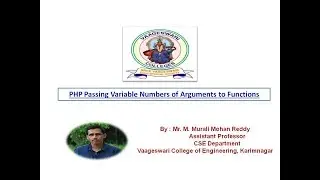 php passing variable numbers of arguments to functions