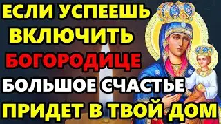 ЕСЛИ УСПЕЕШЬ ВКЛЮЧИТЬ БОЛЬШОЕ СЧАСТЬЕ ПРИДЕТ В ТВОЙ ДОМ! Молитва Богородице. Православие