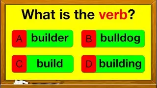 VERBS QUIZ 🤔 📚 | Find the verbs in the sentence | English Grammar | Parts of speech