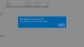 This app cant run on your PC  to find a version for your pc, check with software publisher