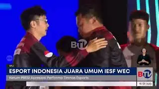 Indonesia Juara Umum IESF Bali 14th World Esports Championship 2022