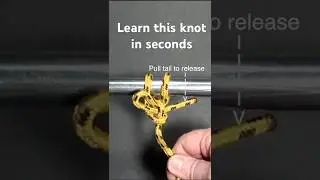 Quick Release Knot You Can Tie in 10 seconds   #shorts