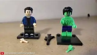 Lego Iron Man and Hulk. Unboxing Toy and Review