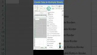 Create Data in Multiple Sheets in Excel 