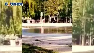 Жительница Новороссийска обнаженная искупалась в фонтане