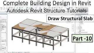 Autodesk Revit Structure Tutorials | How to draw structural slab in Revit | Lec-10