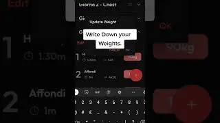 Write Down Weights 
