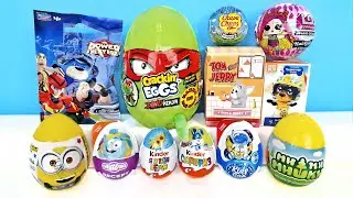 СЮРПРИЗ MIX! Crackin Eggs Dino Ninja, Tom and Jerry, Ми-ми-мишки, Миньоны Unboxing Kinder Surprise