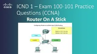 Cisco ICND 1 – Exam 100 101 Router On A Stick - Practice Questions CCNA R&S