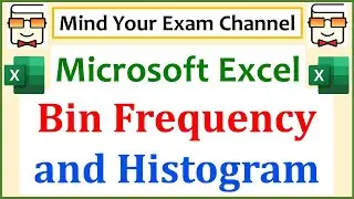 Bin Frequency & Histogram in Data Analysis Toolpak in Excel 2016 |Statistical Analysis in MS Excel