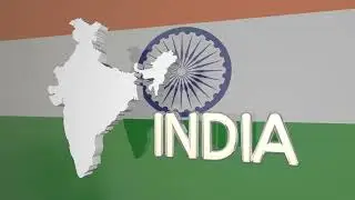 World Map | India country nation map asia flag 3 d animation | India Map Animation