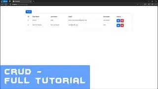 PHP TUTORIAL - CREATE, READ, UPDATE, DELETE (CRUD) with BOOTSTRAP