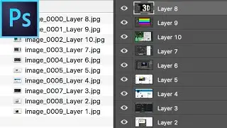 Photoshop Tutorial: Quickly Export Layers into Images