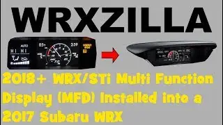 Installing the 2018+ Multi Function Display (MFD) into a 2017- Subaru WRX! Much Sexier! :D (014)