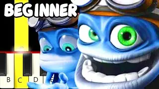 5 Famous Crazy Frog Songs - Slow and Easy Piano Tutorial - Beginner