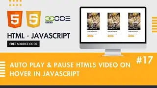 Play And Pause Video On Hover In JavaScript | video play pause javascript