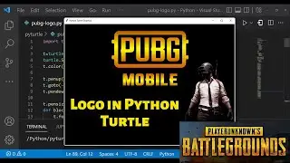 PUBG Logo Drawing Using Python Turtle | Python For Beginners | BGMI | 