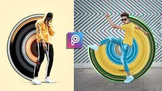 Circle Pixel Stretch Effect In PicsArt || PicsArt Editing