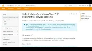 Google Analytics API V4 #1 Install WP - Create Service Account
