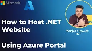 How to host dot net code-based website using azure portal step by step guide !