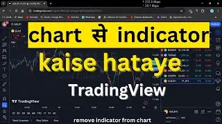 Chart se indicator kaise hataye | tradingview me indicator kaise hataye  | TRADINGVIEW