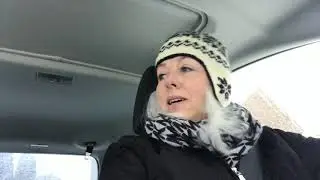 Watch me attempt to drive up my snow-ice laden driveway!