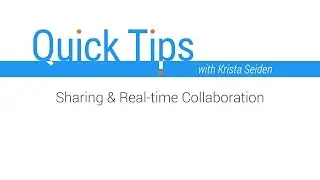 Quick Tips: Sharing & Real-time Collaboration in Data Studio