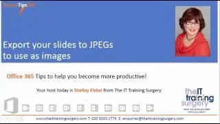 Save PowerPoint slides as JPEGs