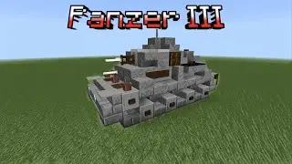 КАК ПОСТРОИТЬ ТАНК PANZER III В МАЙНКРАФТ BEDROCK | ПОСТРОЙКИ