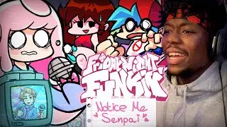 SENPAI FANGIRL ROBBED BF AND GF!? | Friday Night Funkin VS Cloud [ Notice Me Senpai - Fangirl ]