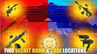 AMAZING RED VS BLUE MAP FORTNITE - FIND SECRET ROOM & CODE LOCATIONS (XP GLITCH)