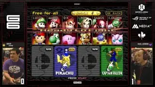 G6 - Smurf (Pikachu) Vs. Dogs_Johnson (Captain Falcon) SSB64 Division 2