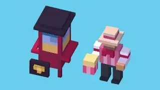 How To Unlock The “POPCORN” Character, In The “THEME PARK” Area, In CROSSY ROAD! 🍿