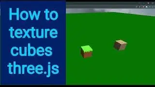 12a How to texture cubes three.js