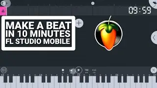 Make a beat in 10 minutes | Hip hop freestyle type beat tutorial on FL Studio Mobile