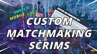 🔴Custom Matchmaking Key | Xbox PS4 PC | Fortnite Live Stream