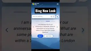 Microsoft Bing AI Chat Look 