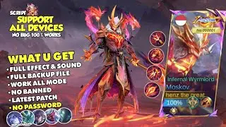 OPTIMIZED! Script Skin Moskov All Star Infernal Wyrmlord No Password - Full Effect & Sound With Logo