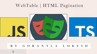 [2024] Part 16: Handle WebTable | HTML Pagination in Playwright | JavaScript & TypeScript