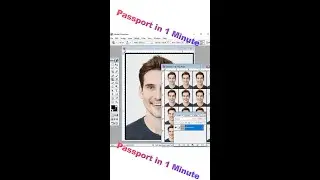 1 Minute Passport size Photo in Photoshop | New way to make Urgent Passport Photo 